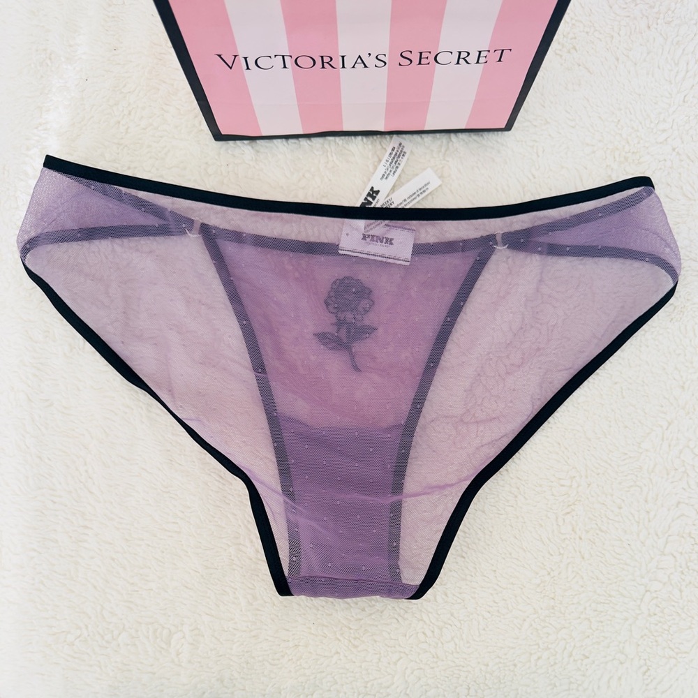 NWT PINK Wink Wild Rose Low Rise Cheeky Panty Size L - Picture 2 of 4